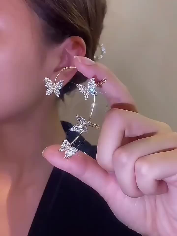 Boucle d'oreilles papillon