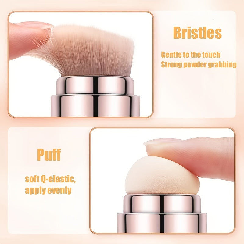 Pinceau maquillage 4-en-1 – Compact, élégant et pratique