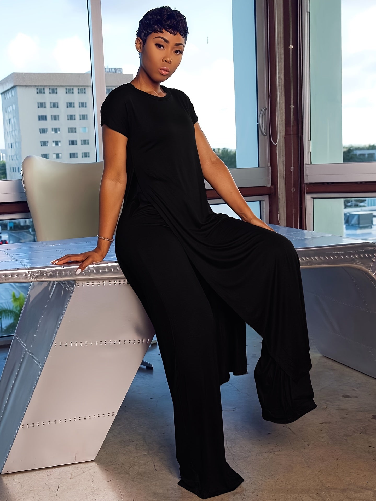 Ensemble tunique longue et pantalon