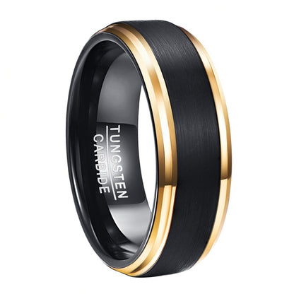 Bague or et noir
