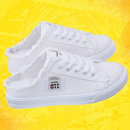 Baskets décontractées en toile – style sabot femme