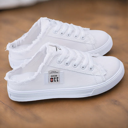 Baskets décontractées en toile – style sabot femme