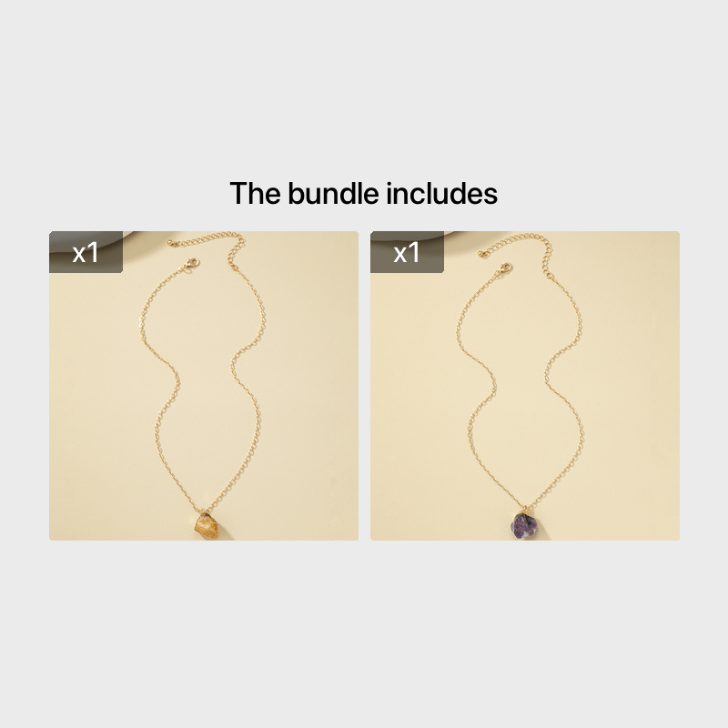 Collier et son pendentif en cristal