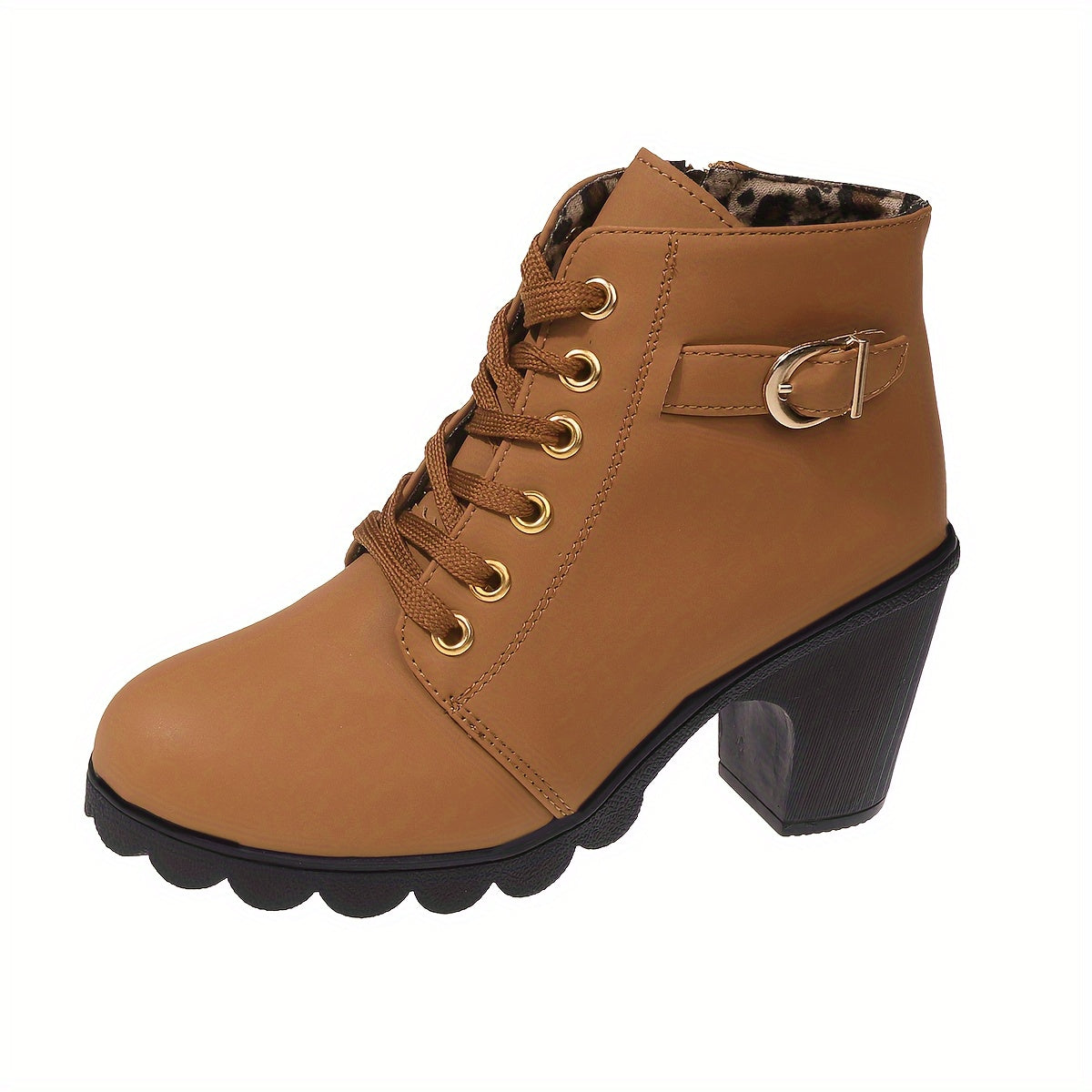 Bottines en simili cuir