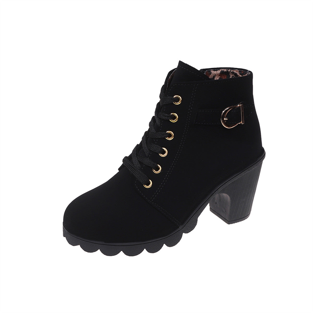 Bottines en simili cuir
