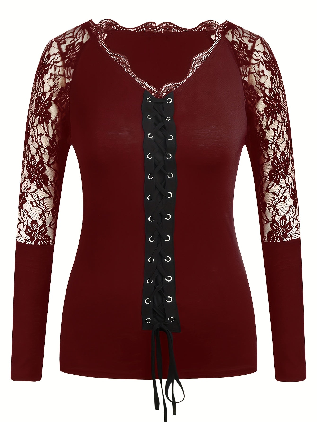 Haut Femme Dentelle & Lacets – Élégance et Séduction