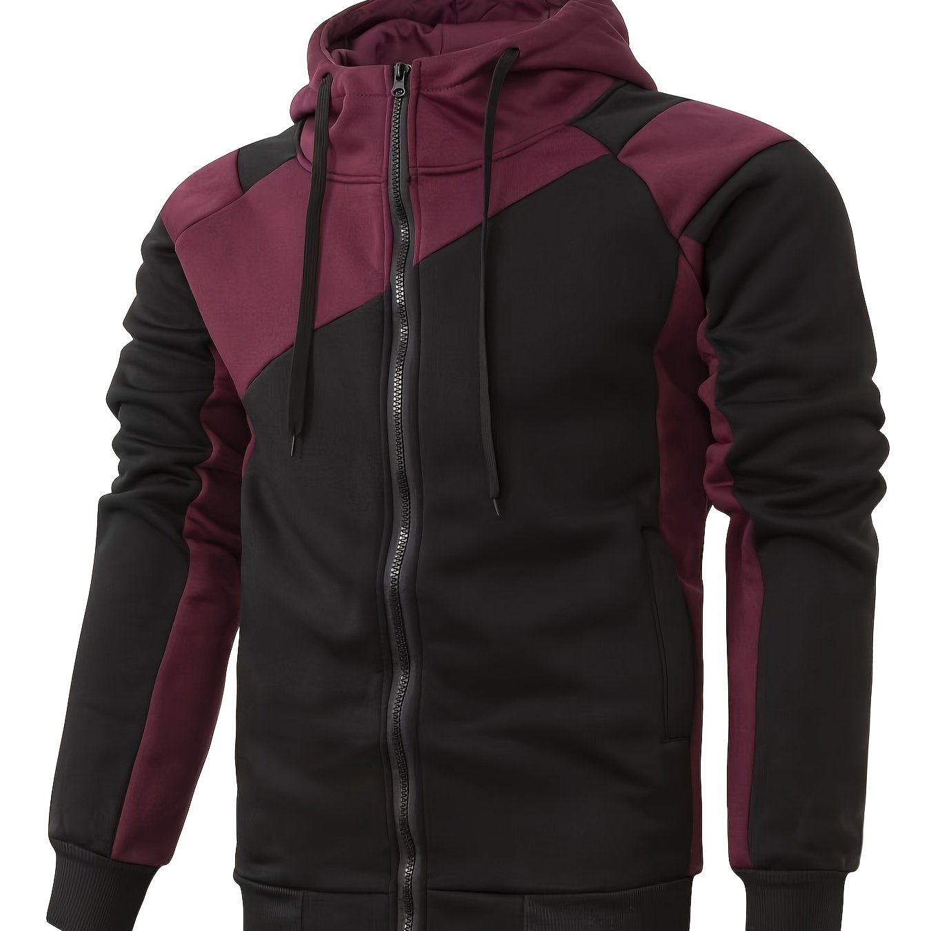 Veste Zippée Capuche Homme - Style Universitaire Molleton