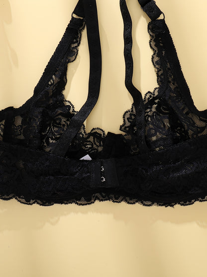 Soutien-gorge à fleurs en dentelle