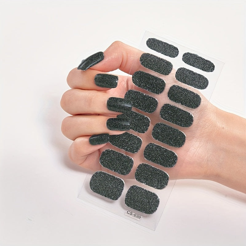 Autocollants d'ongles pailletés