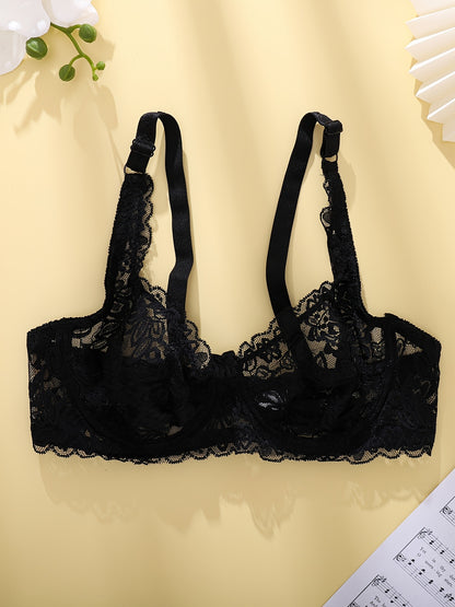 Soutien-gorge à fleurs en dentelle