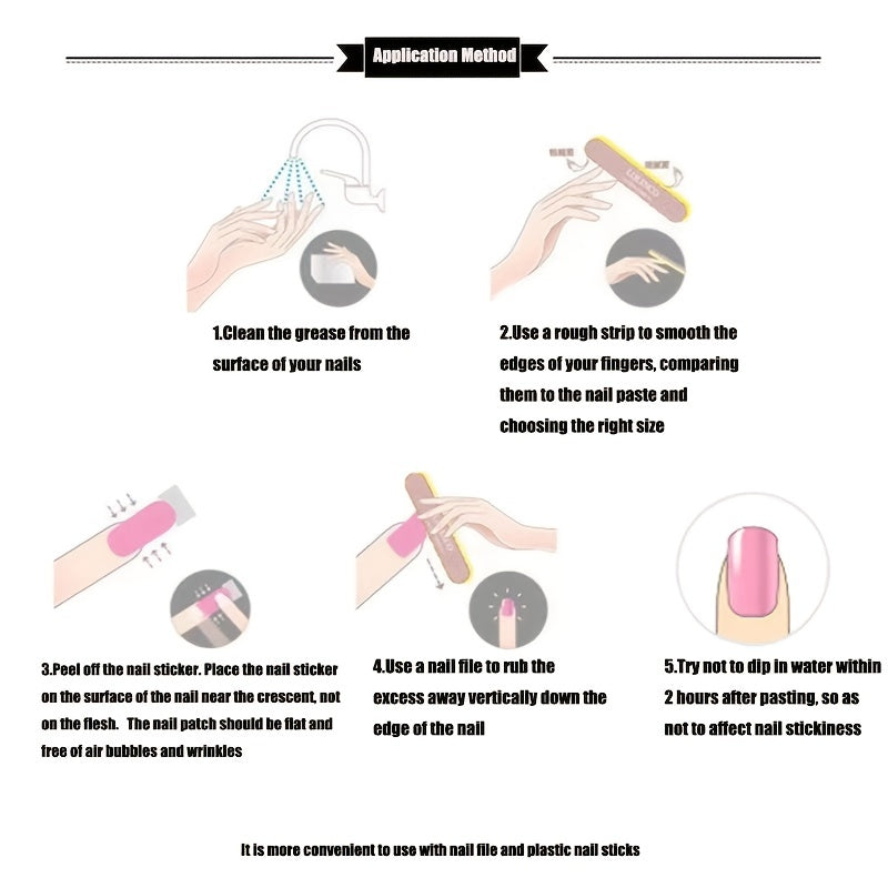 Autocollants d'ongles pailletés