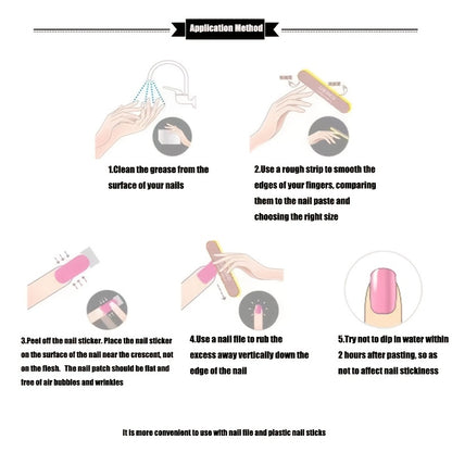 Autocollants d'ongles pailletés