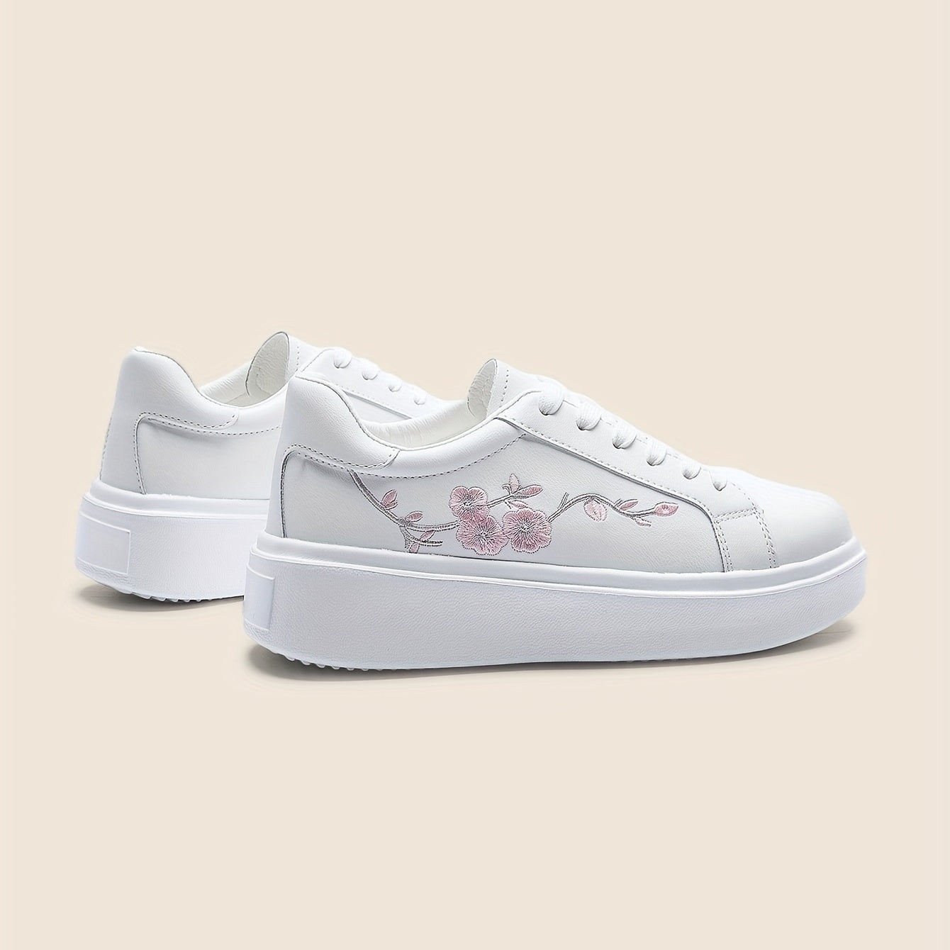 Baskets broderie Florale