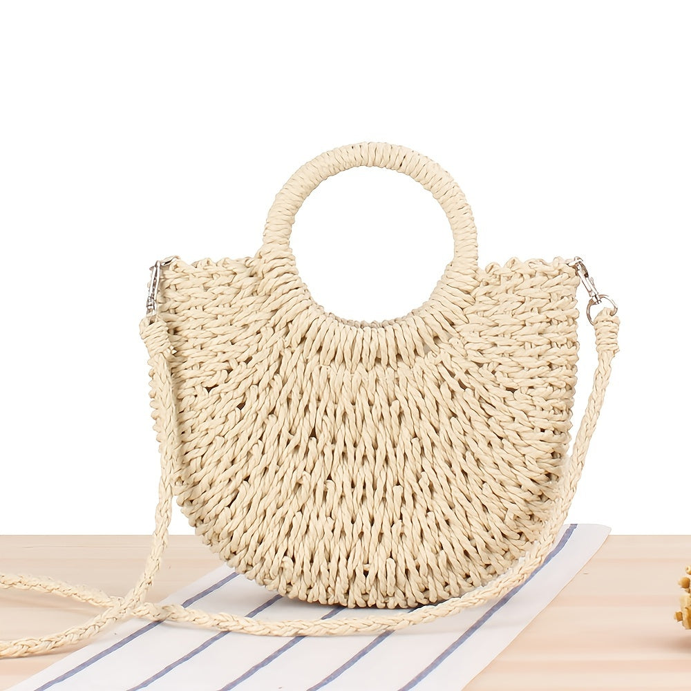 Sac en Paille Tressée – Élégance Naturelle & Style Bohème