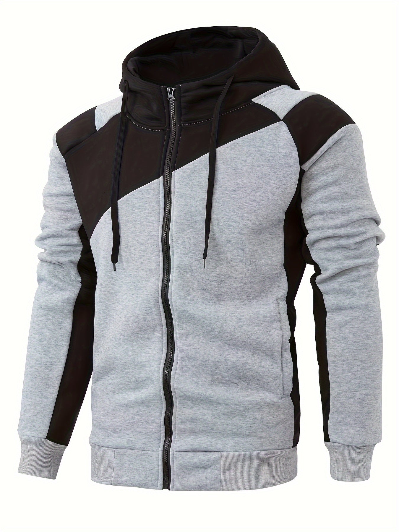 Veste Zippée Capuche Homme - Style Universitaire Molleton