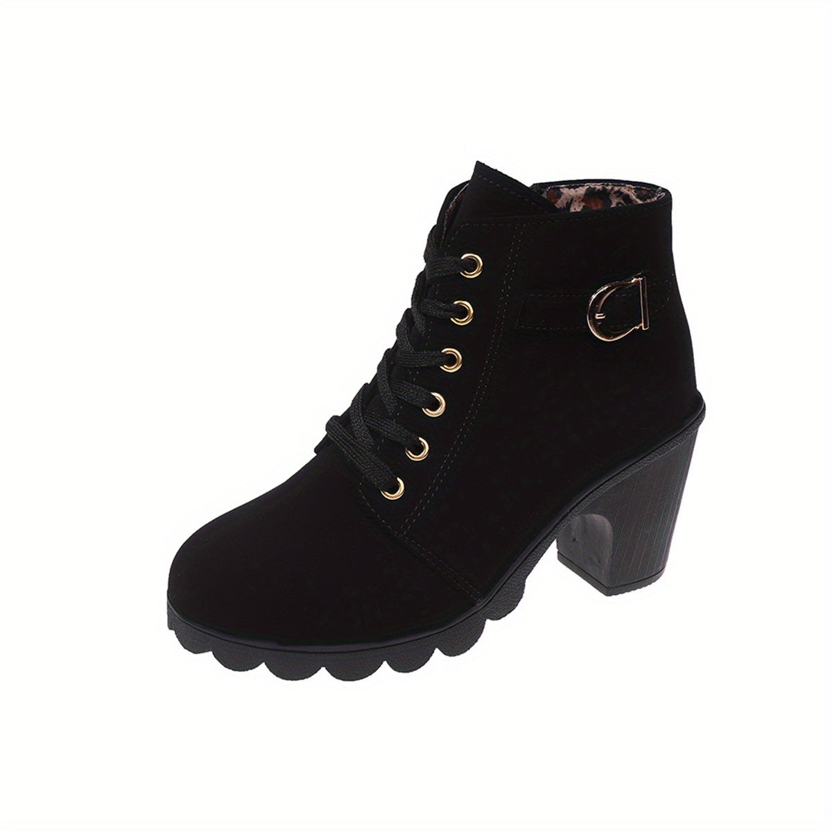 Bottines en simili cuir