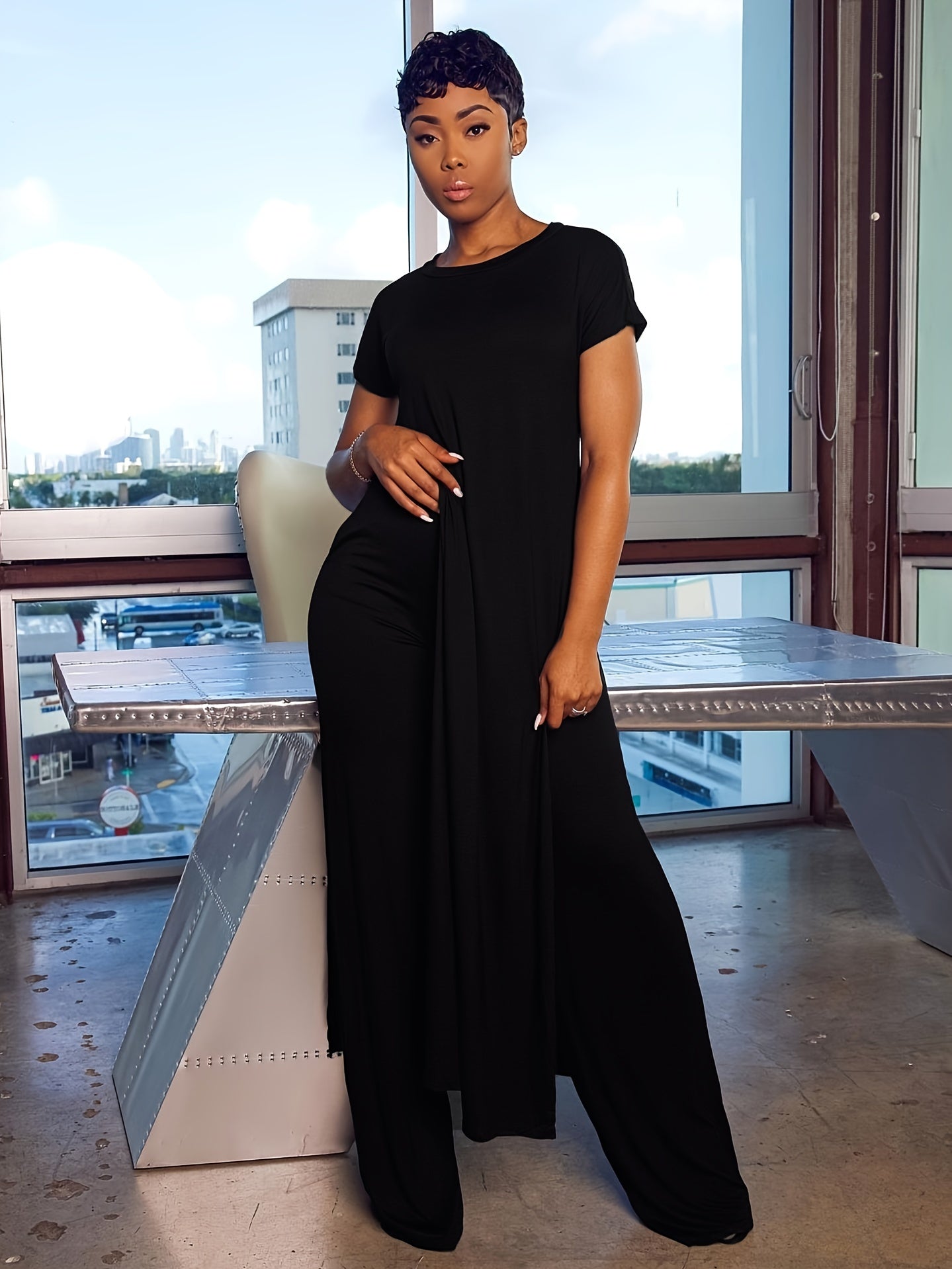 Ensemble tunique longue et pantalon