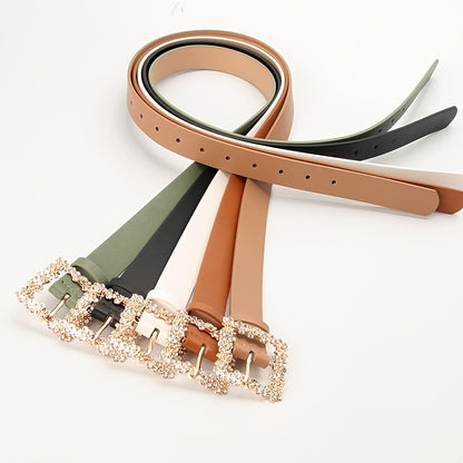 Ceinture à boucle diamants