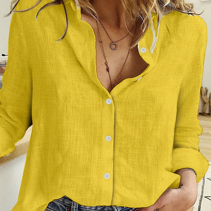 Chemise en lin à manches longues