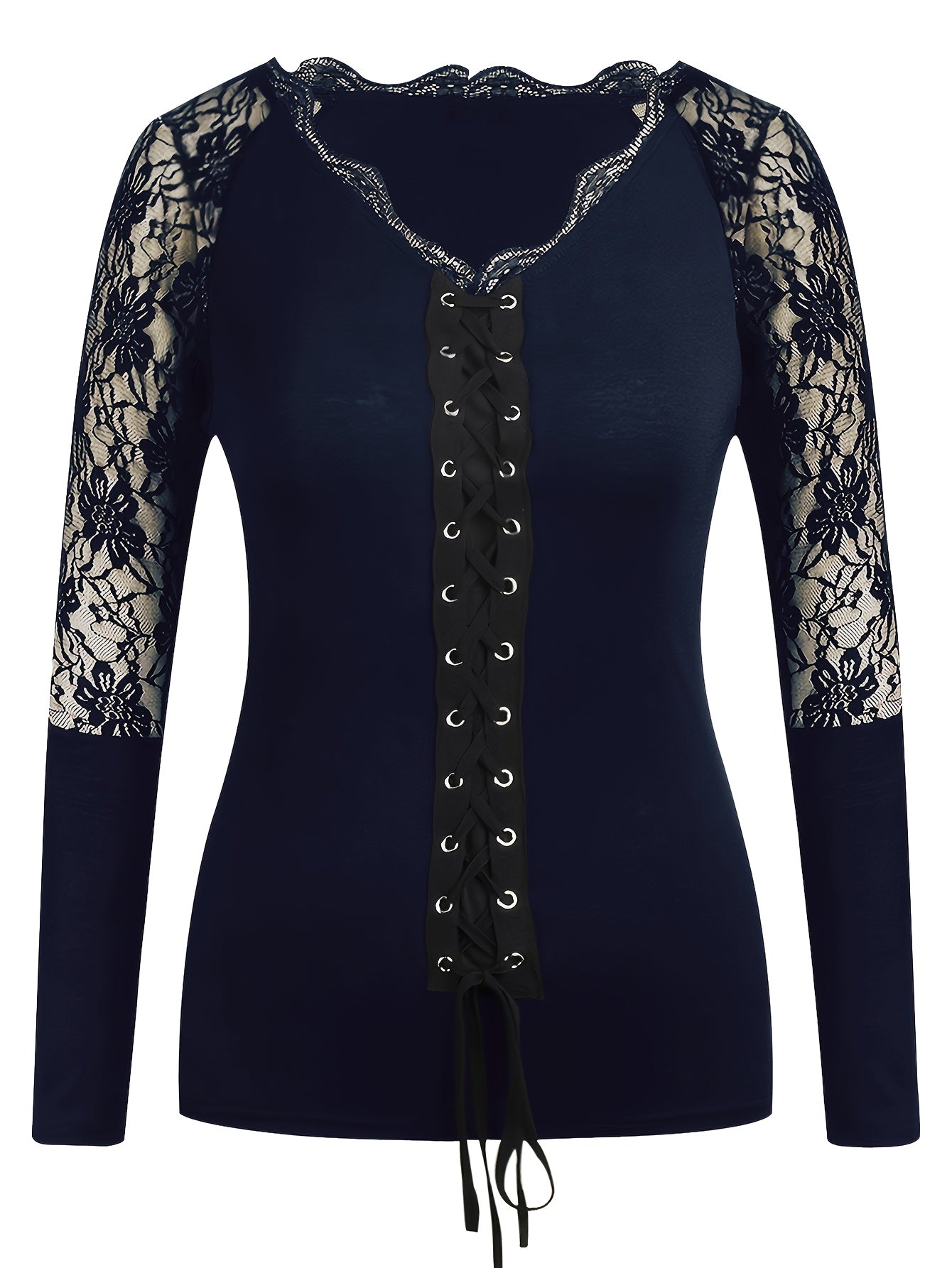 Haut Femme Dentelle & Lacets – Élégance et Séduction