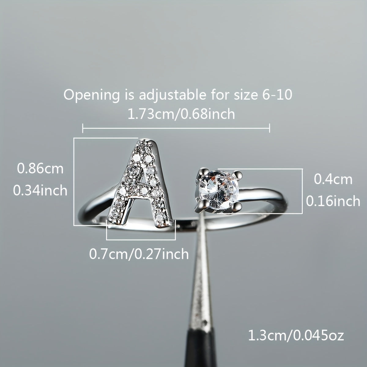 Bagues Alphabet de A-Z