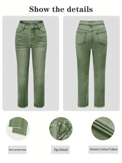 Jean stretch effiloché