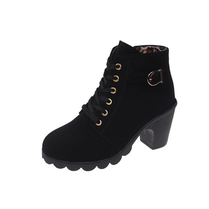 Bottines en simili cuir