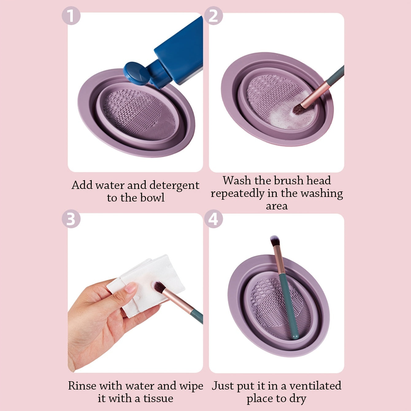 Bol de nettoyage pinceau et éponges make-up