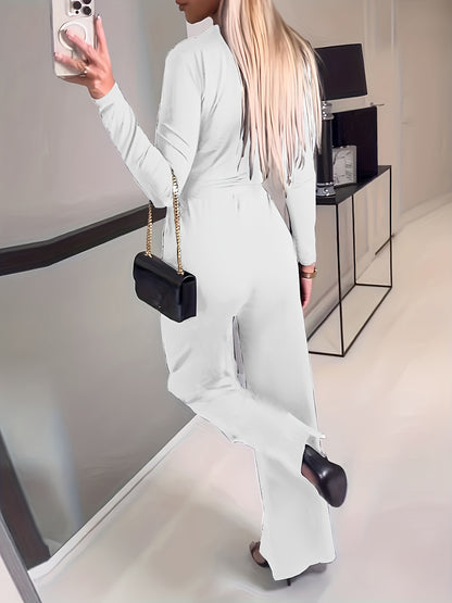 Combinaison élégante à manches longues