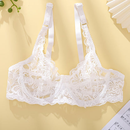 Soutien-gorge à fleurs en dentelle