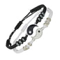 Bracelets Yin Yang pour couple ou meilleurs amis – noir et blanc