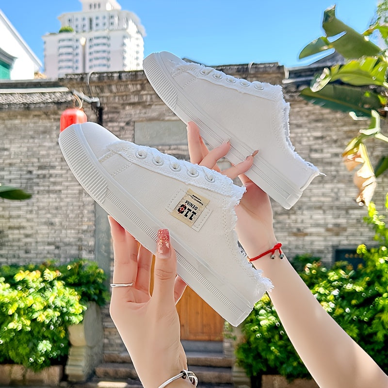 Baskets décontractées en toile – style sabot femme