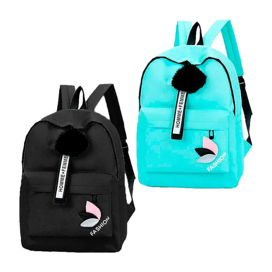 Sac à dos tendance “Homme-Femme Fashion” – coloris noir ou turquoise