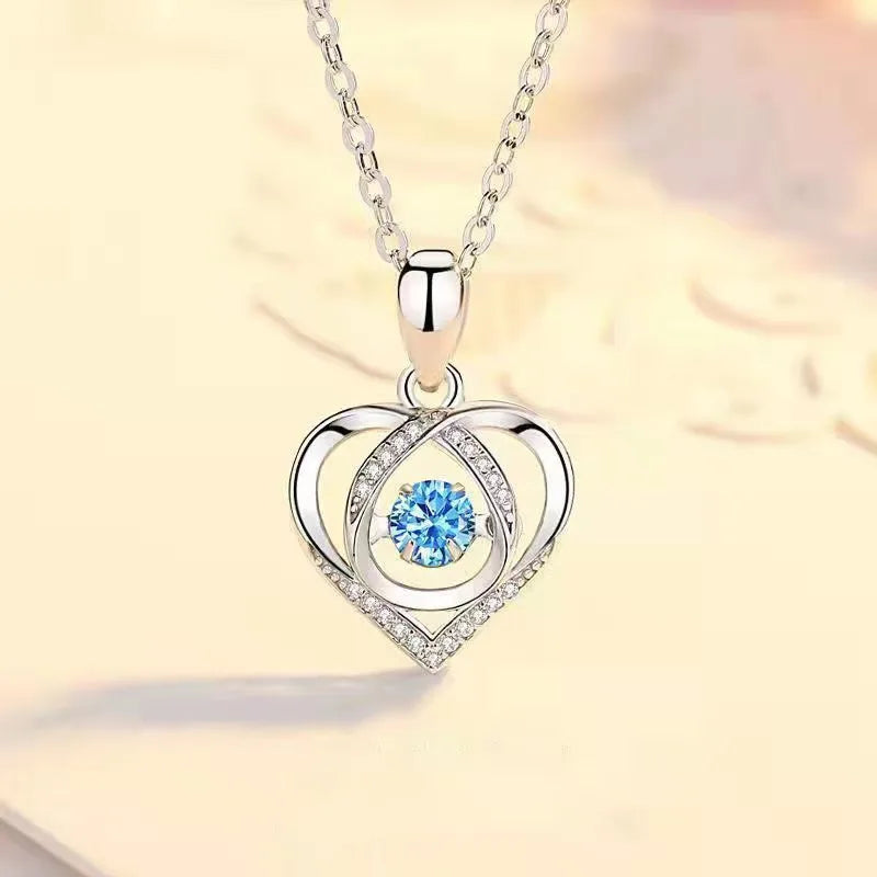 Collier Pendentif cœur en cristal – Élégance & amour éternel