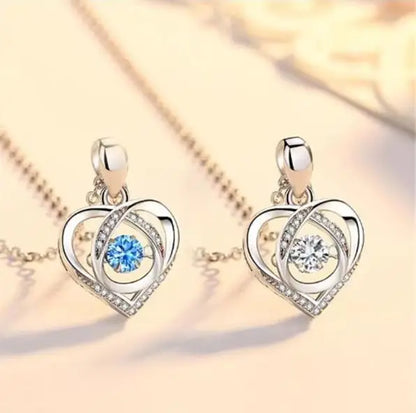 Collier Pendentif cœur en cristal – Élégance & amour éternel