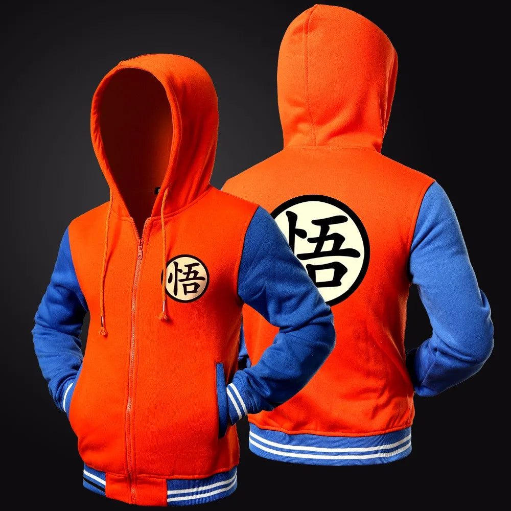 Veste à capuche dessin animé “Goku Style”