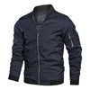 Veste Bomber Homme Col Montant - Coupe-Vent Automne Hiver Casual Vert Militaire
