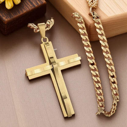 Collier pendentif croix pour hommes