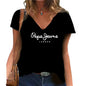 T-shirt col en v Pepe Jeans