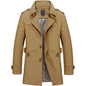 Veste Longue Homme Coupe-Vent - Trench Coat Élégant