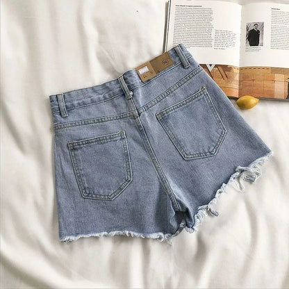 Short en jean déchiré