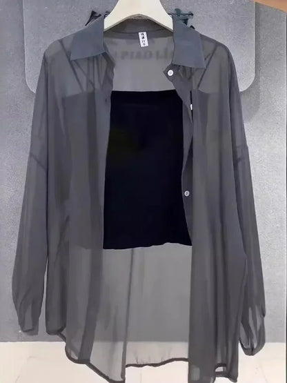 Chemises mousseline de soie grande taille