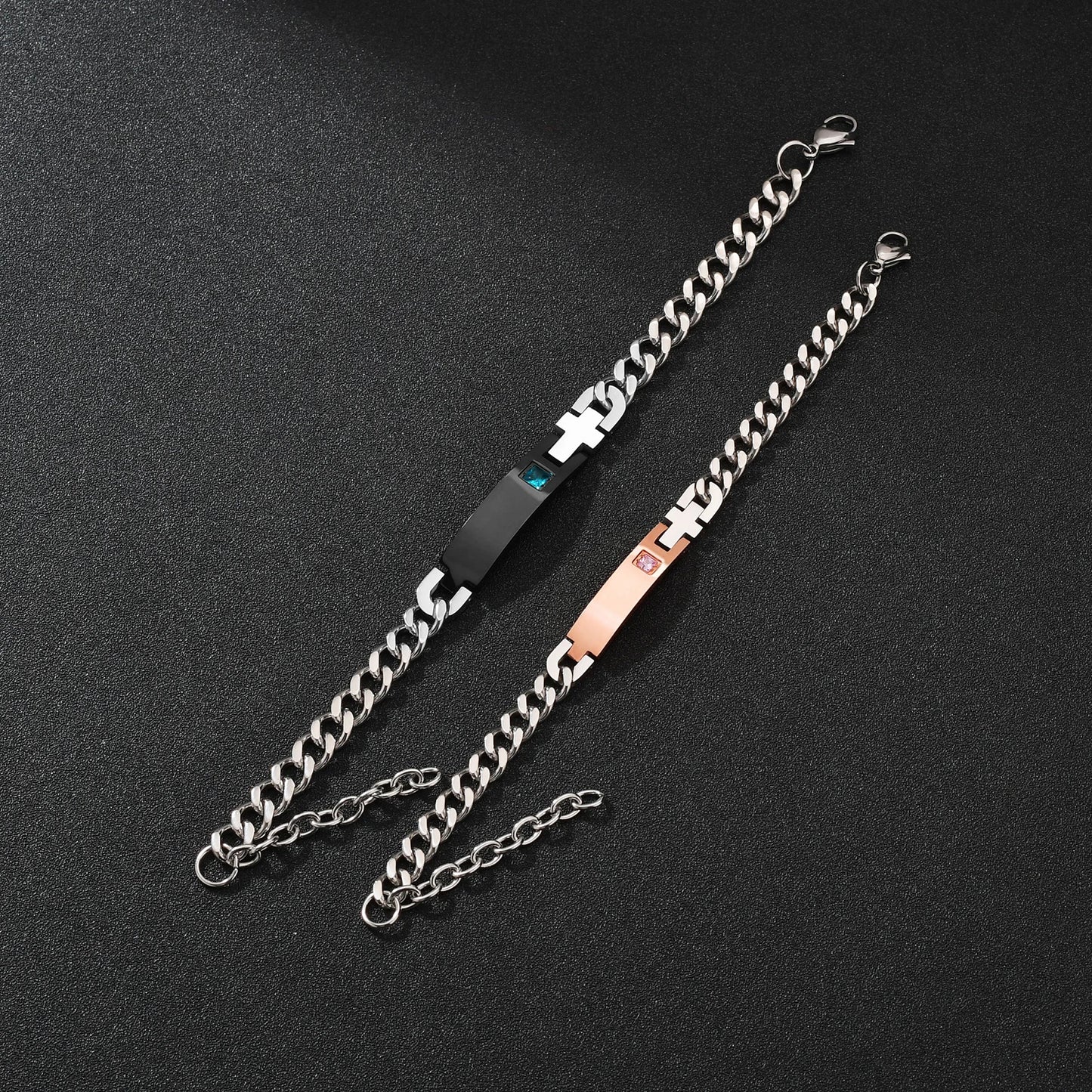 Gourmette acier inoxydable