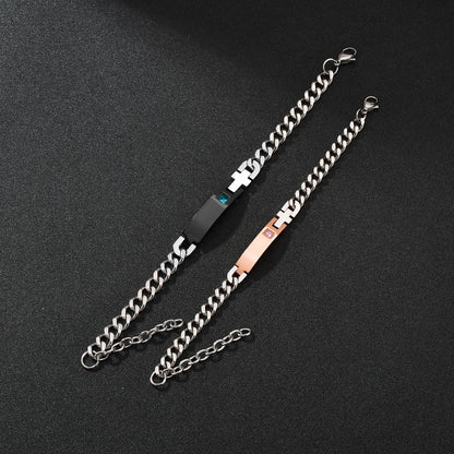 Gourmette acier inoxydable