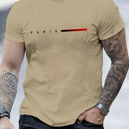 T-shirt imprimé PARIS pour hommes