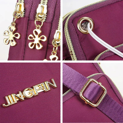 Sac bandoulière compact multi poches élégant