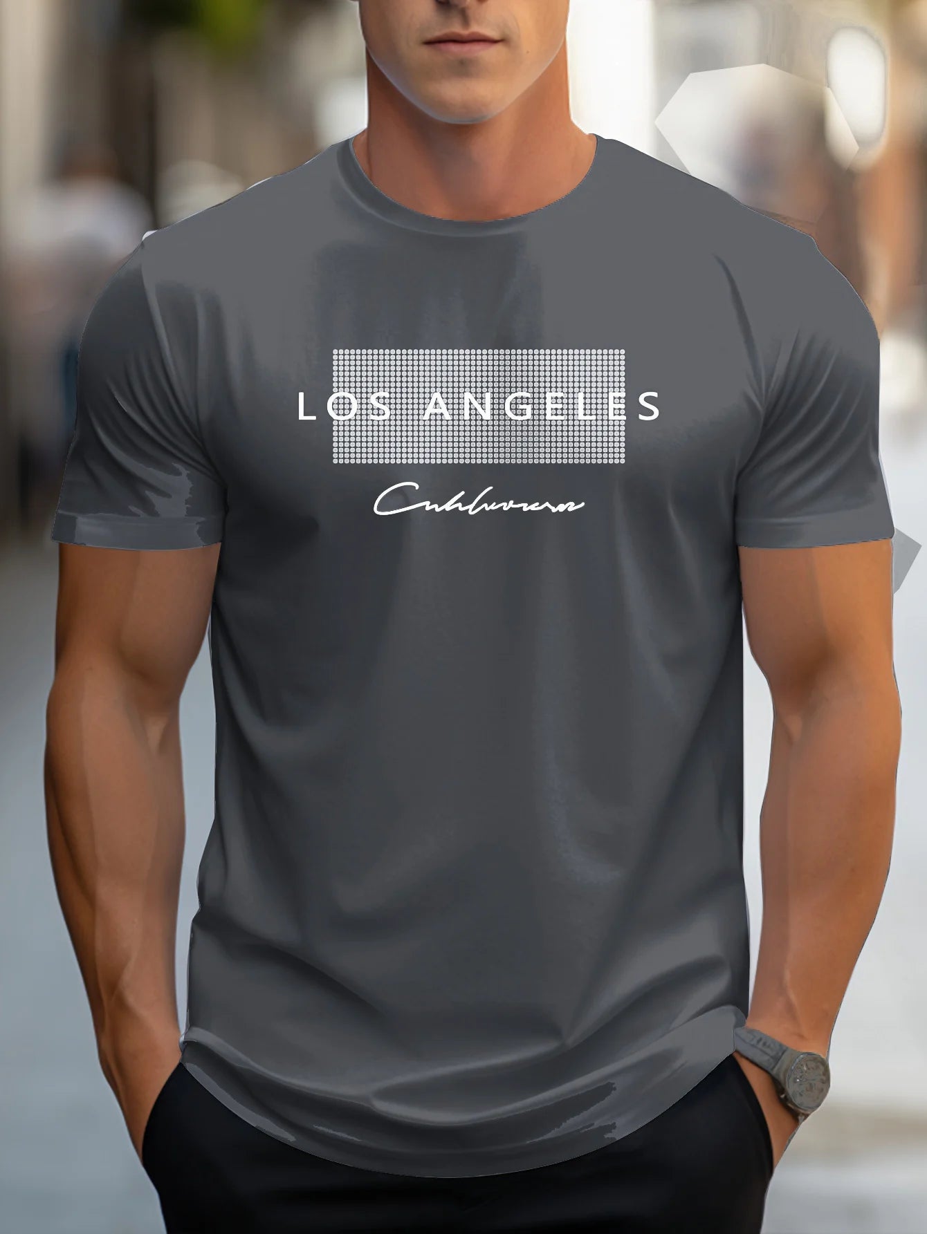 T-shirt à manches courtes imprimé Los Angeles