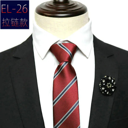 Cravate a enfilée fermeture éclair