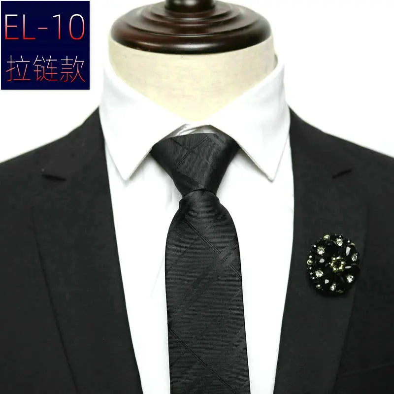 Cravate a enfilée fermeture éclair