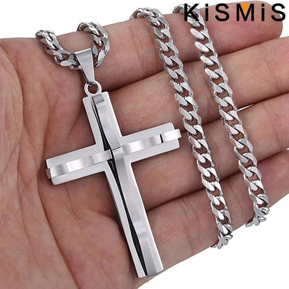 Collier pendentif croix pour hommes